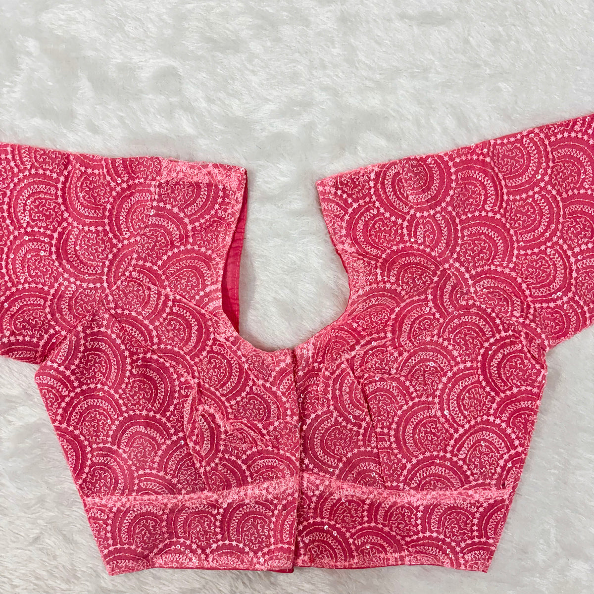 Malai Siply ELB Pink Work Wear-Silk Blouse