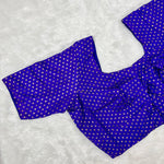 Kora Silk ELB Purple with Gold Dots