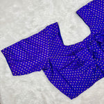 Kora Silk ELB Purple with Gold Dots