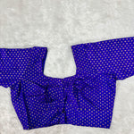 Kora Silk ELB Purple with Gold Dots