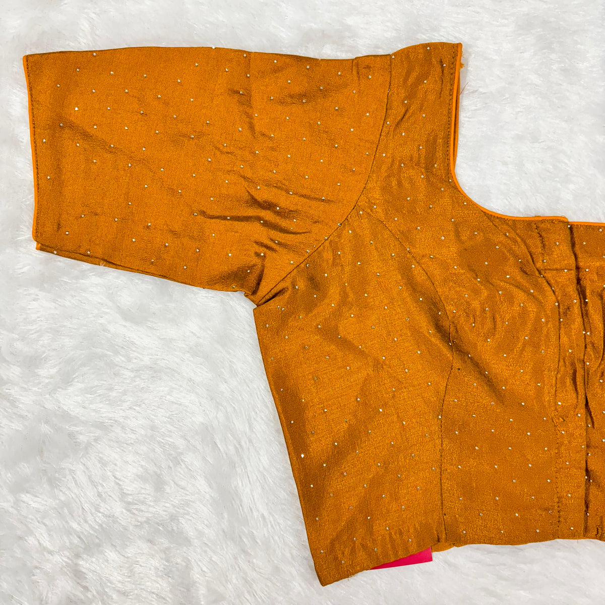 Mustard Yellow Vichithra Drape Exclusive Ladies Blouse (ELB)