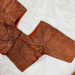 Zoba Copper Silk Blouse