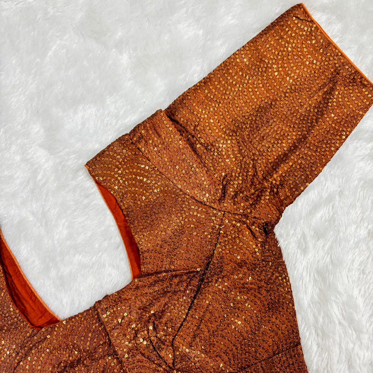 Zoba Copper Silk Blouse