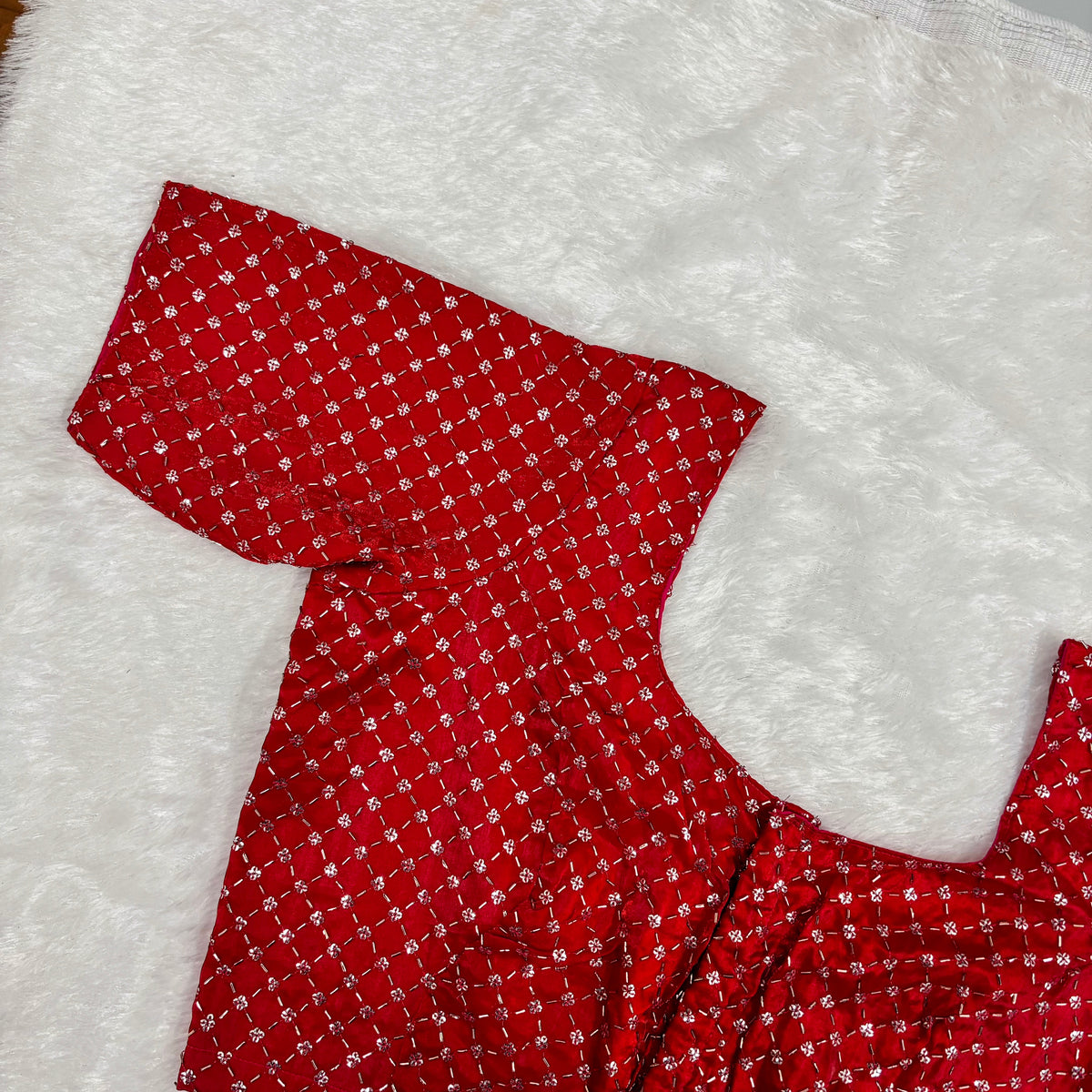 Red Fendy Check Exclusive Ladies Blouse (ELB)