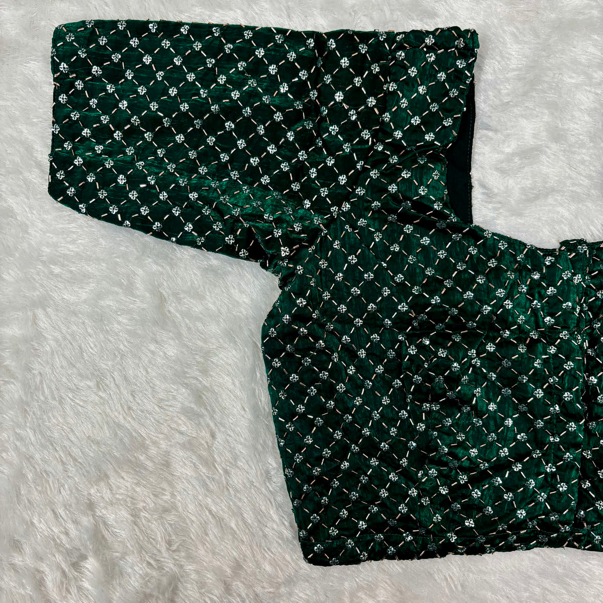 Green Fendy Check Exclusive Ladies Blouse (ELB)