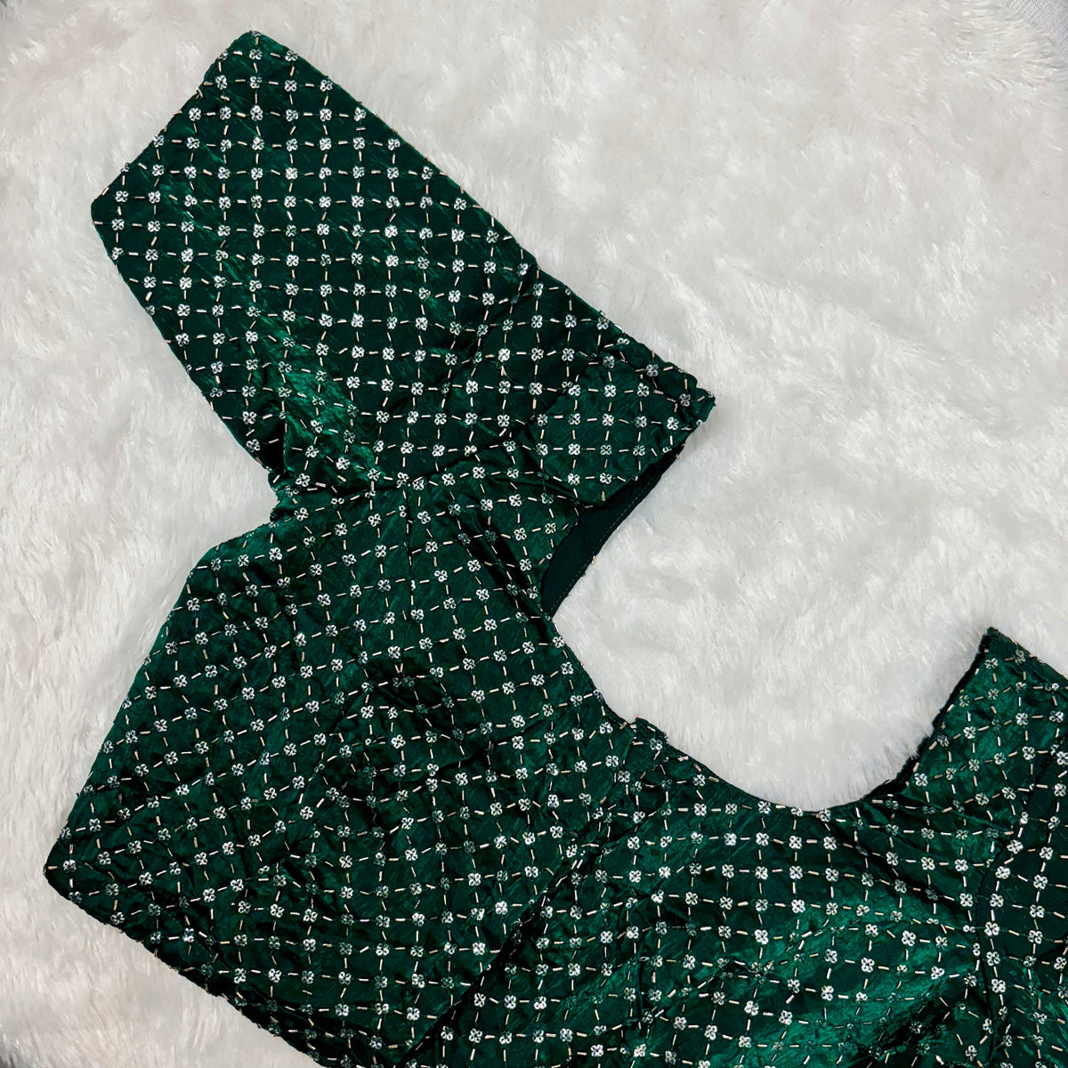 Green Fendy Check Exclusive Ladies Blouse (ELB)