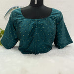 Teal Designer Premium Padded Blouse