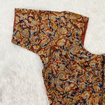 Everyday Cotton Handloom Kalamkari Blouse - Red