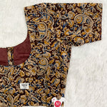 Everyday Cotton Handloom Kalamkari Blouse - Brown