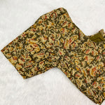 Everyday Cotton Handloom Kalamkari Blouse - Olive Green