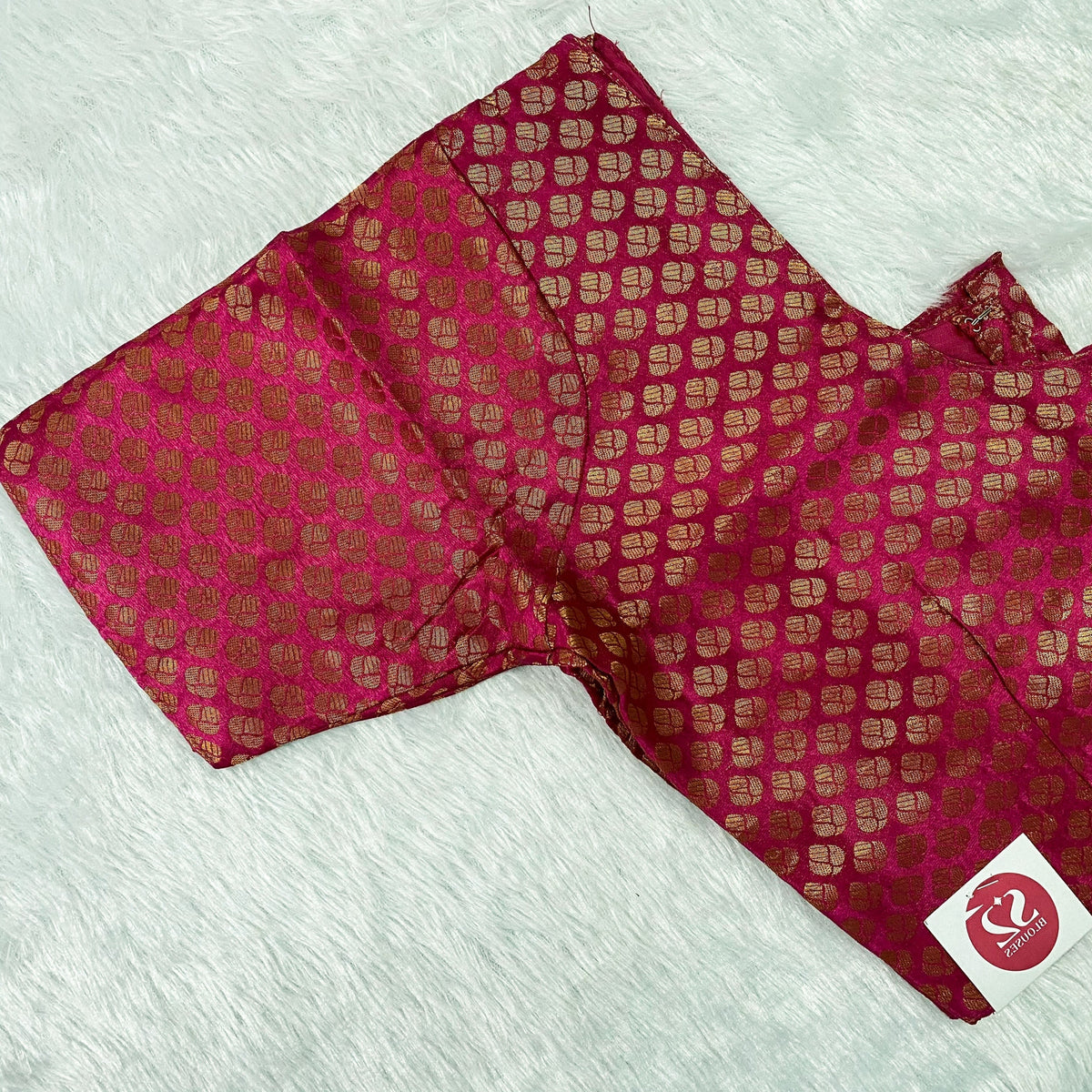 Rani Pink Brocade Cherry Blouse