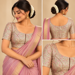Banaras Blouse Design - 4 (Pista Green)