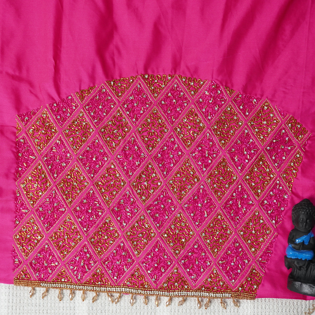Diamond Jaal Aari Work Blouse Material