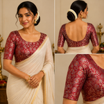 Floral Jakard Elbow