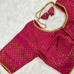 Cherry Maroon Silk Blouse