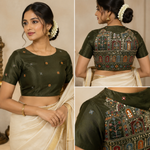 Royal Cosmos Embroidered Blouses