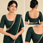 Silk Cotton Elbow Sleeve Blouse