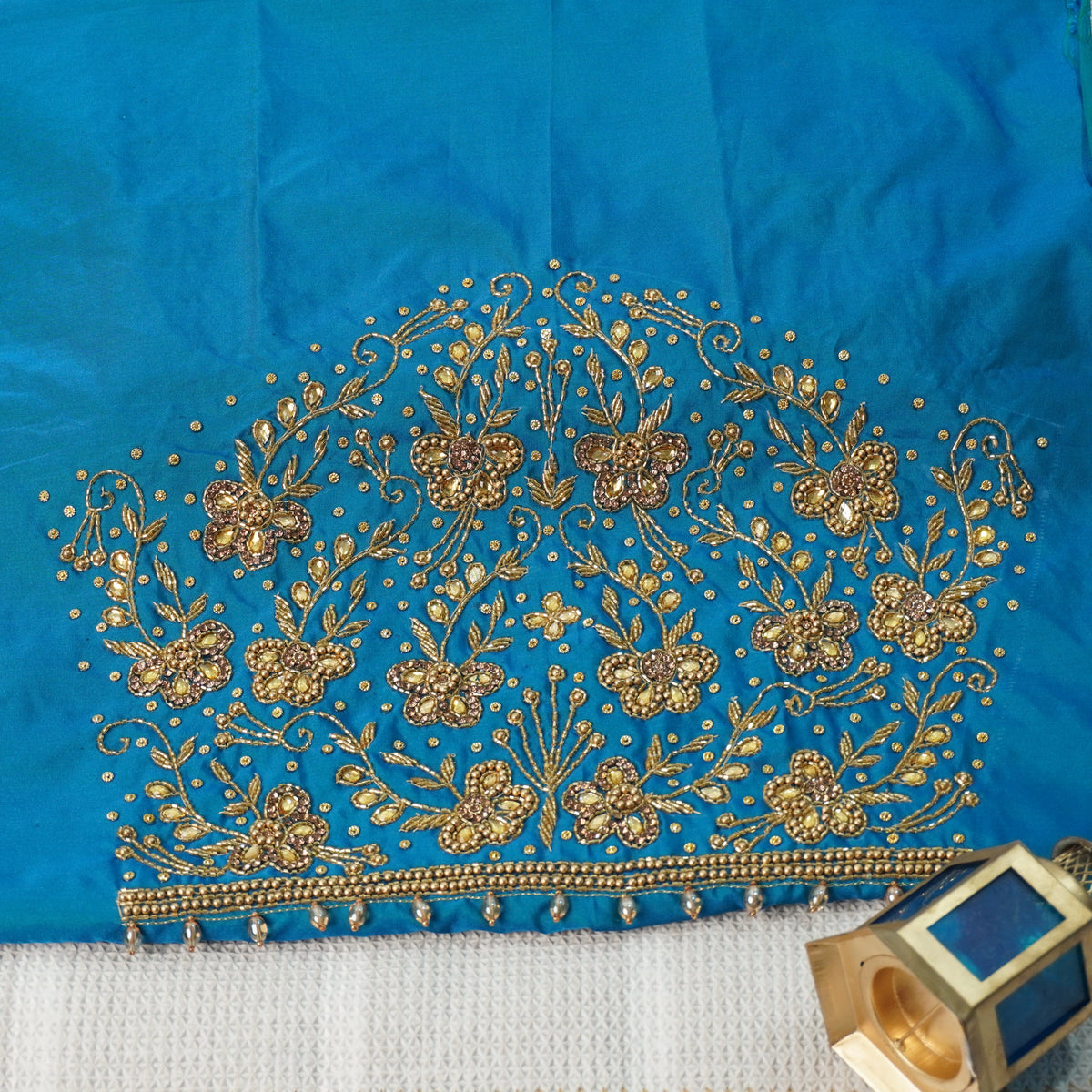 Simple Aariwork Material – Butterfly Design with Beads work