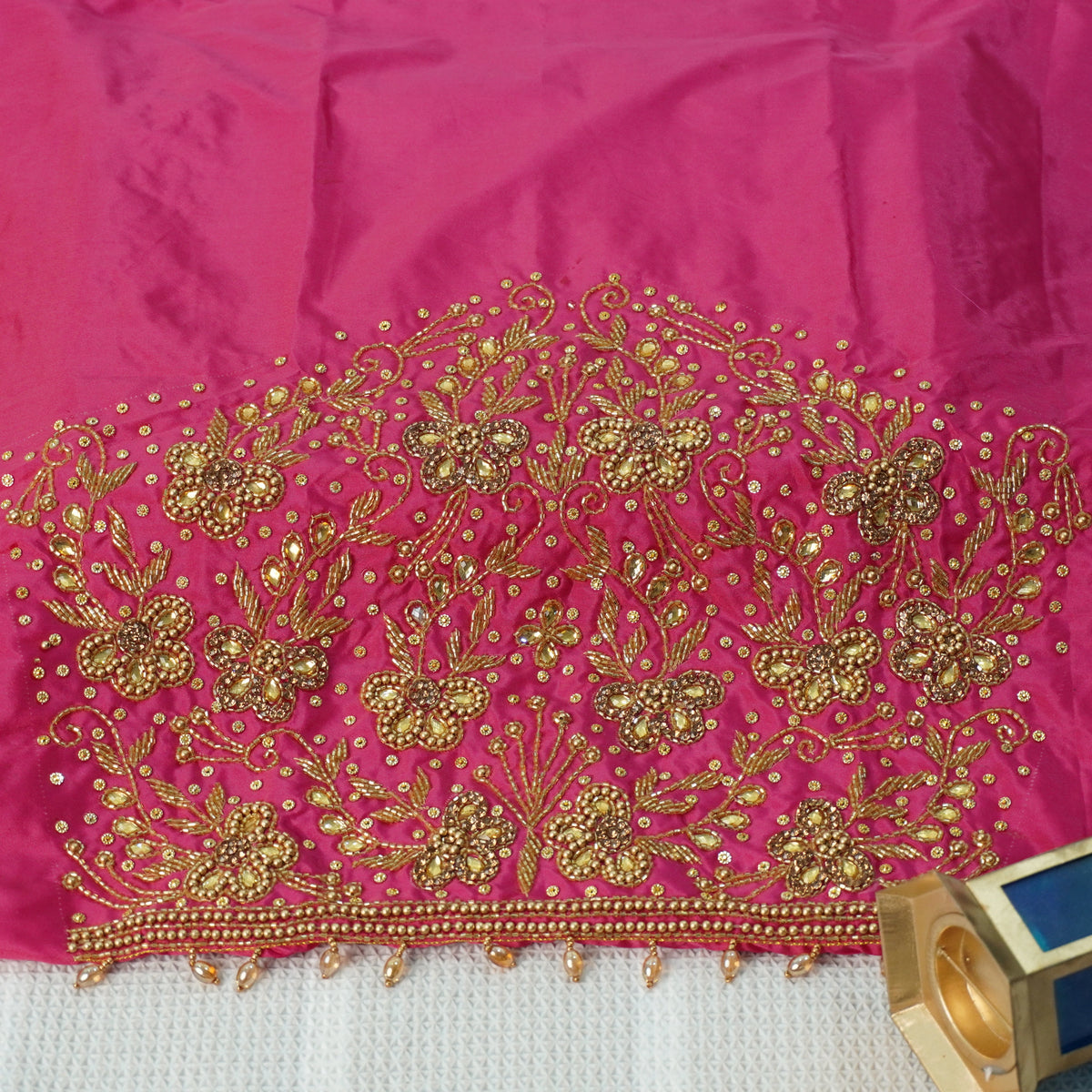Simple Aariwork Material – Butterfly Design with Beads work