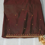 Simple Aariwork Material - Necklace Design With Beads Work