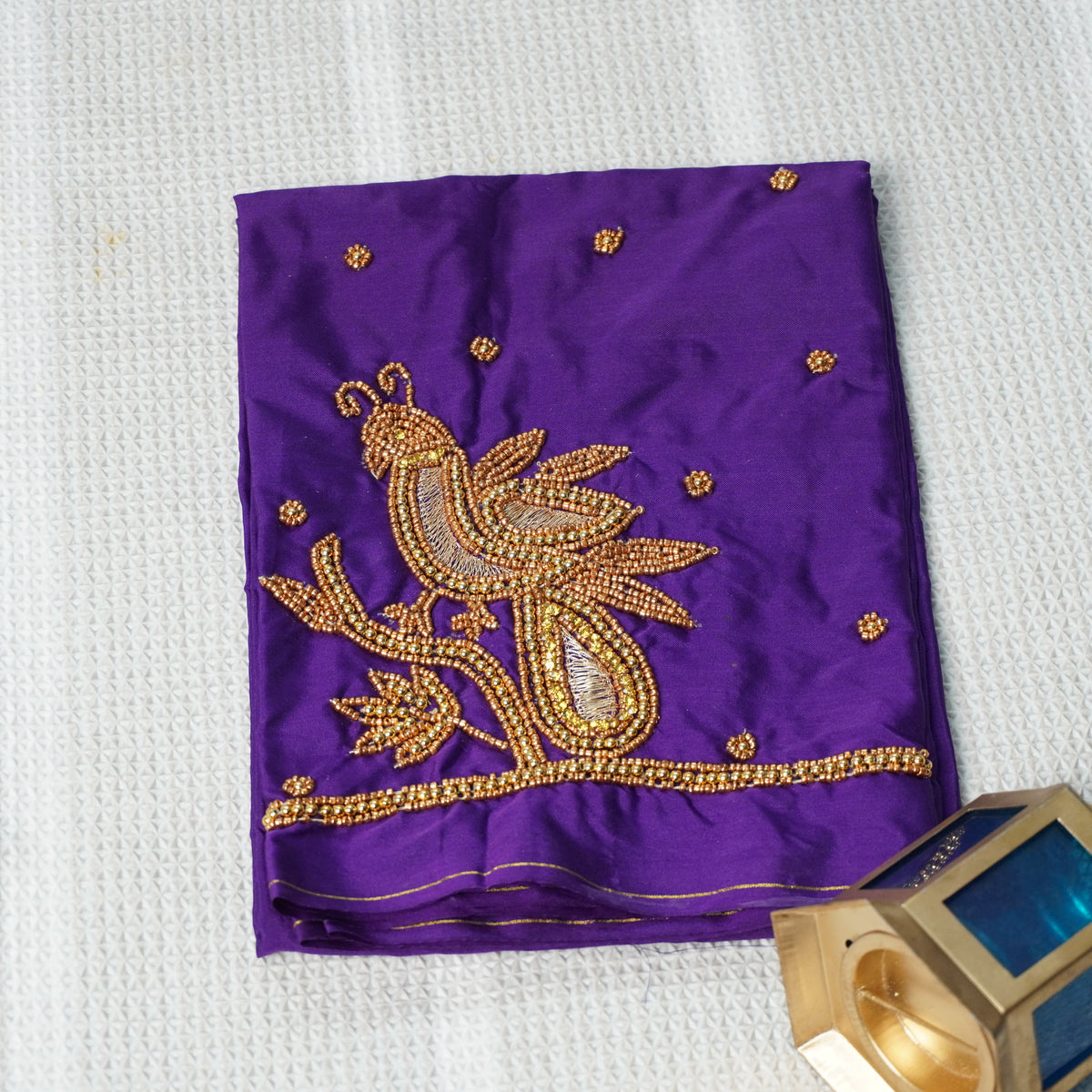 Aari Work Blouse Material - 4
