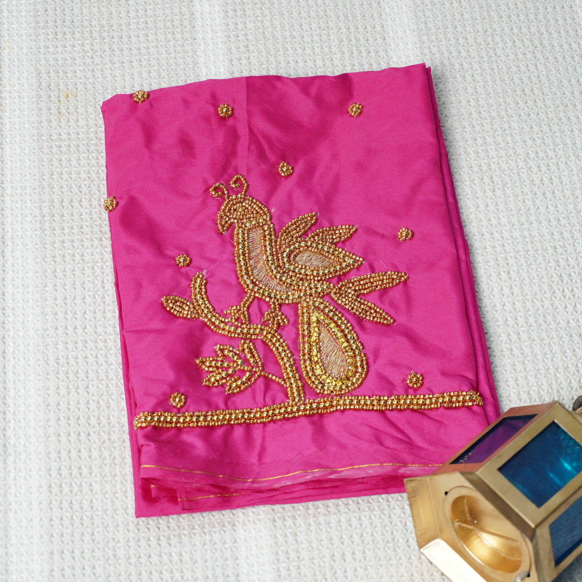 Aari Work Blouse Material - 4