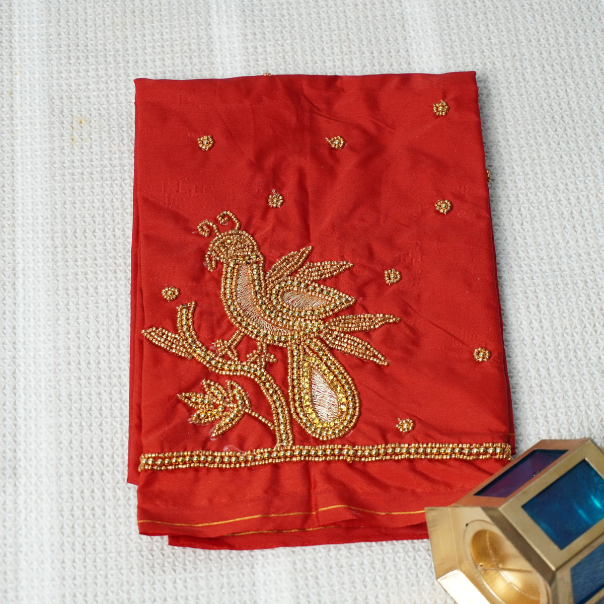 Aari Work Blouse Material - 4