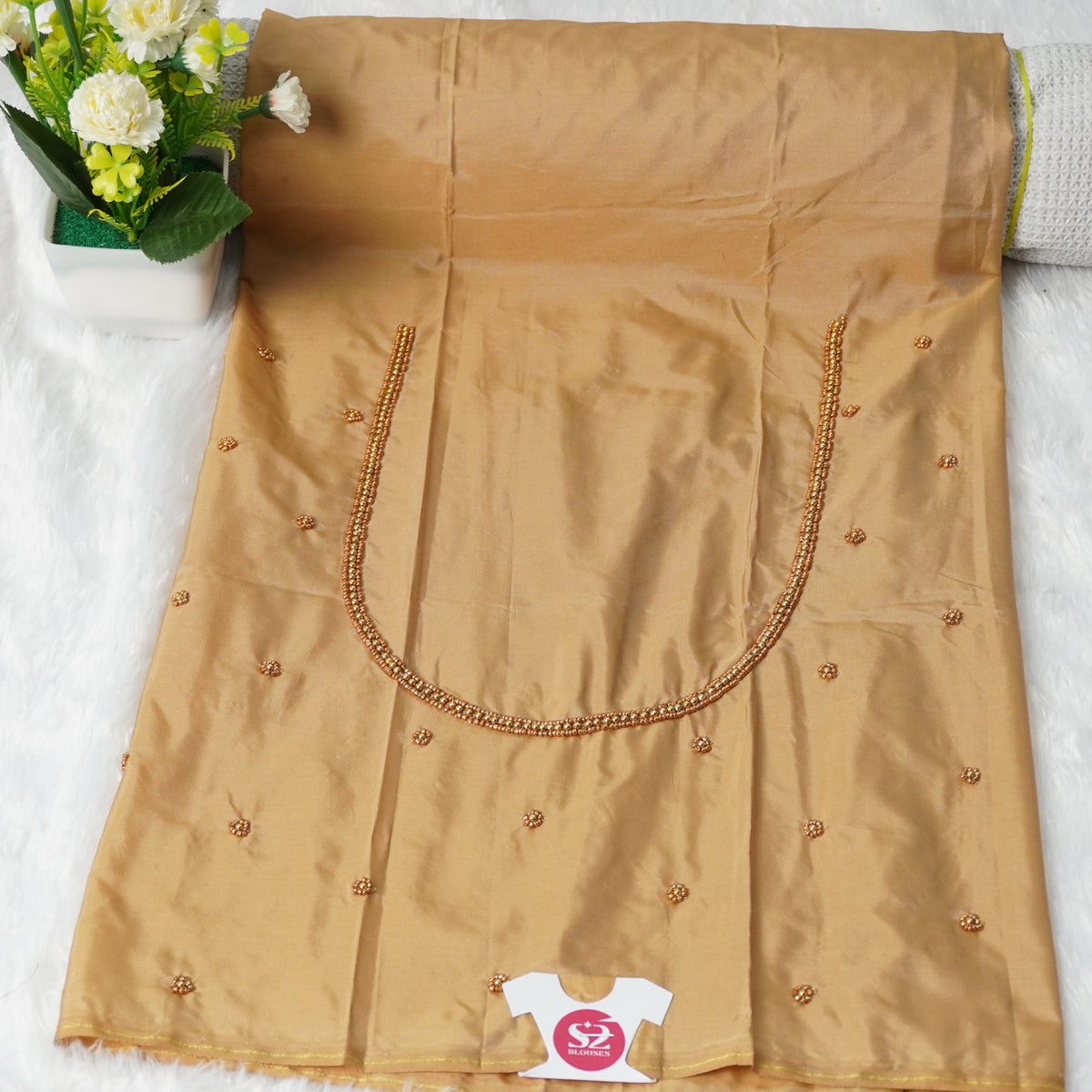 Aari Work Blouse Material - 5