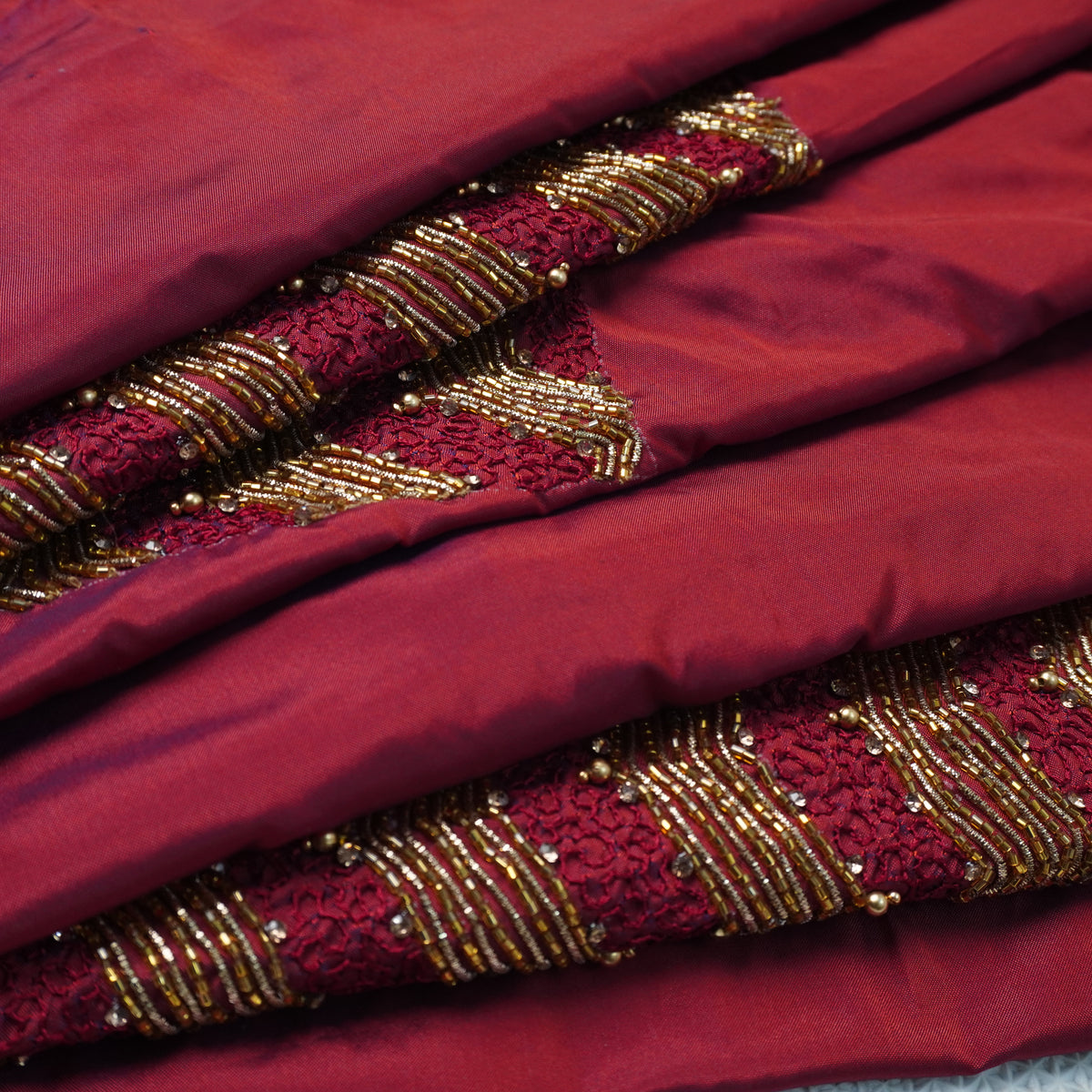 Diamond Jaal Aari Work Blouse Material