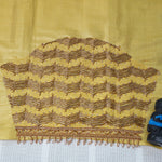Zari Wave Tissue Silk Aariwork Material