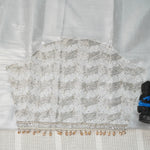 Zari Wave Tissue Silk Aariwork Material