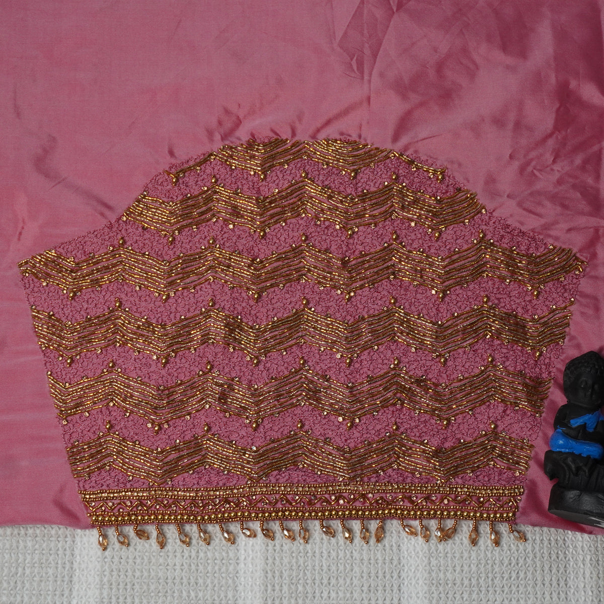 Zari Wave Aari Work Heavy Aariwork Material Blouse