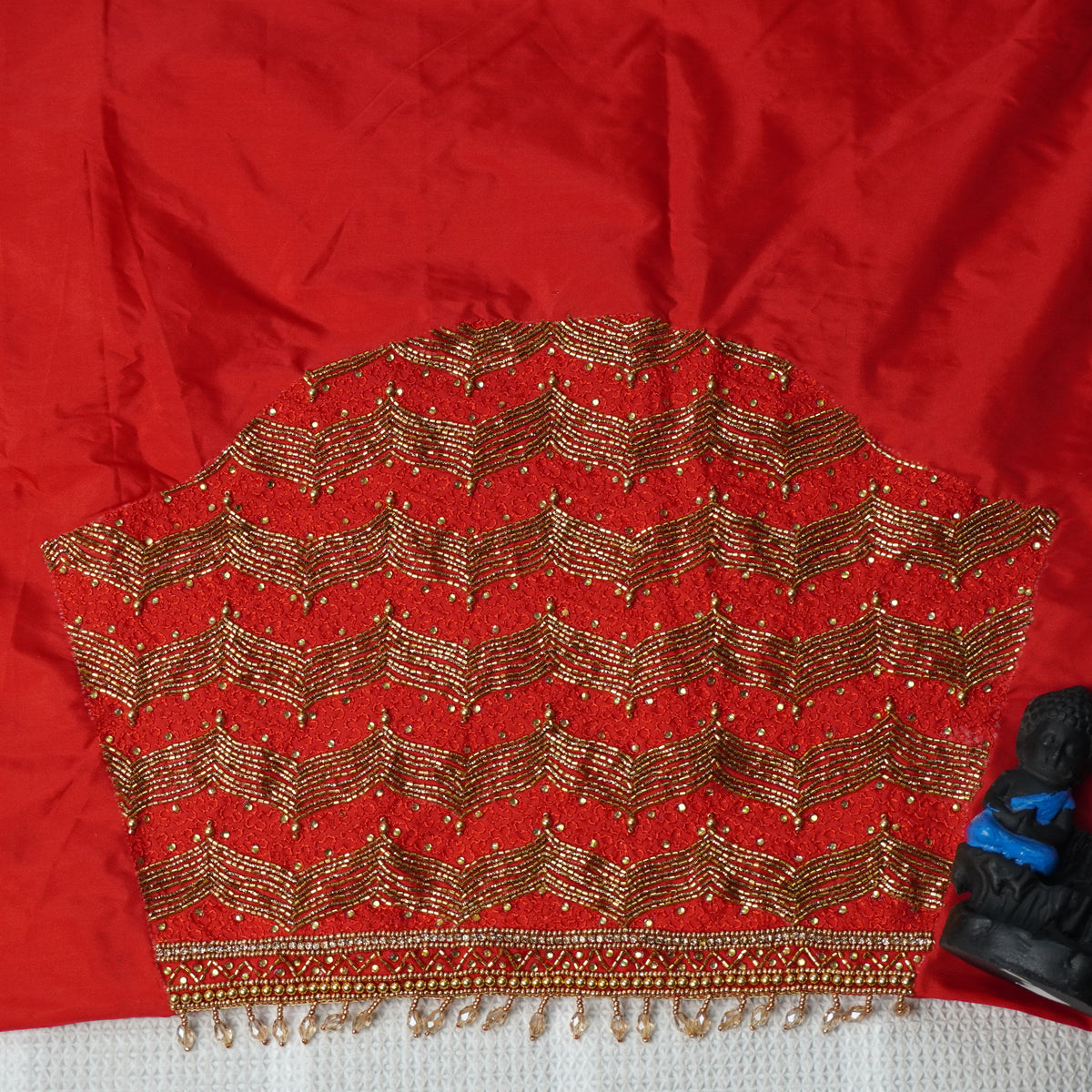 Zari Wave Aari Work Heavy Aariwork Material Blouse