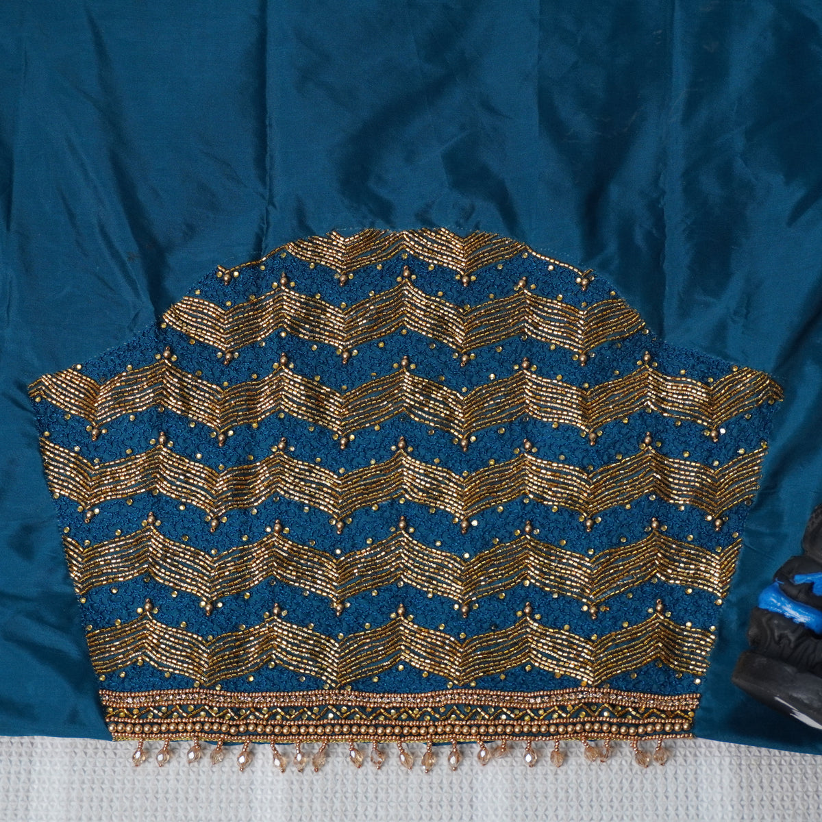 Zari Wave Aari Work Heavy Aariwork Material Blouse