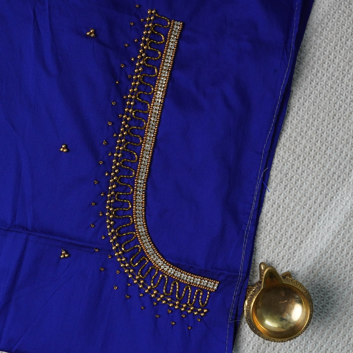 Diamond Jaal Aari Work Blouse Material