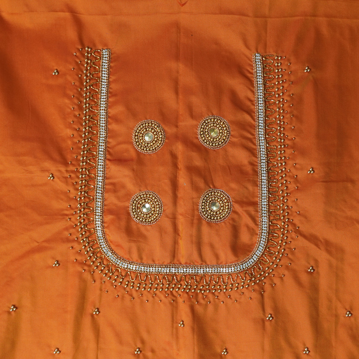 Diamond Jaal Aari Work Blouse Material