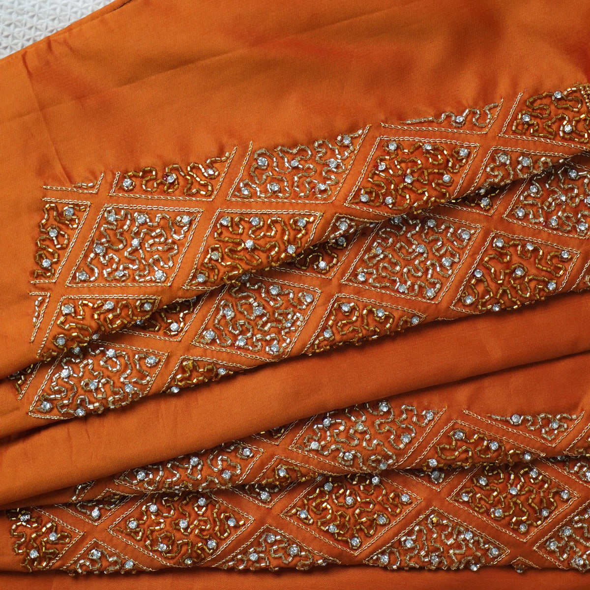 Diamond Jaal Aari Work Blouse Material