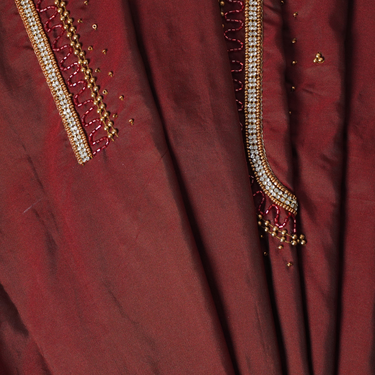 Diamond Jaal Aari Work Blouse Material