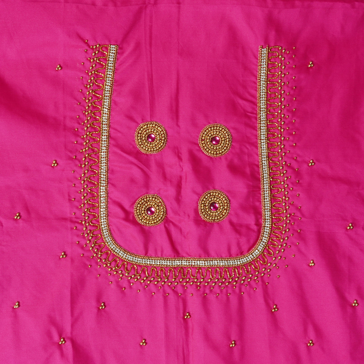 Diamond Jaal Aari Work Blouse Material