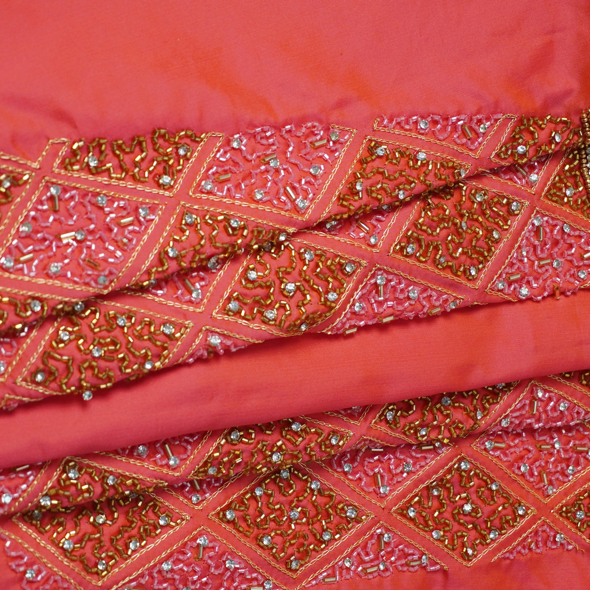 Diamond Jaal Aari Work Blouse Material