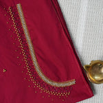 Diamond Jaal Aari Work Blouse Material