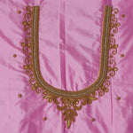 Floral Vine Aari Work Blouse Material