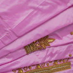Floral Vine Aari Work Blouse Material