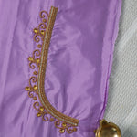 Floral Vine Aari Work Blouse Material