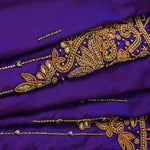 Floral Vine Aari Work Blouse Material