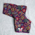 Rajasthani Style Multi Color Floral Printed Multi-Thread Embroidery Readymade Blouse