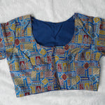 Pure Viscose Jacquard With Position Print Work Vintage Blouse