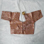 Banaras Blouse Design - 3 (Brown)