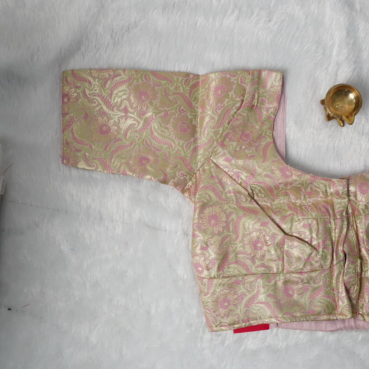 Banaras Blouse Design - 4 (Pista Green)