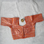 Banaras Blouse Design - 5 (Orange)
